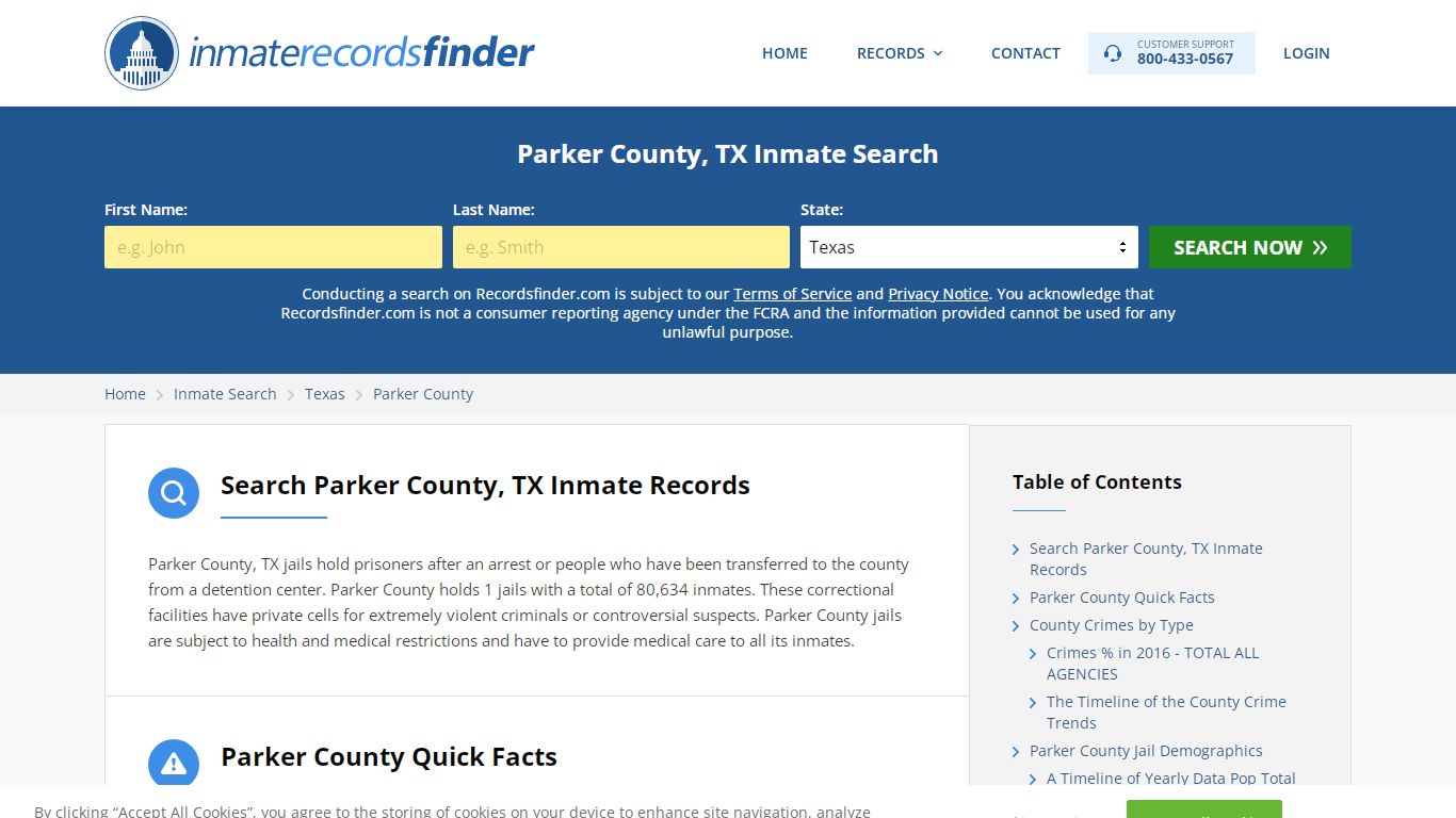 Parker County, TX Inmate Lookup & Jail Records Online